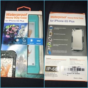 Aqua Heavy Duty Iphone 6s Plus Waterproof Case